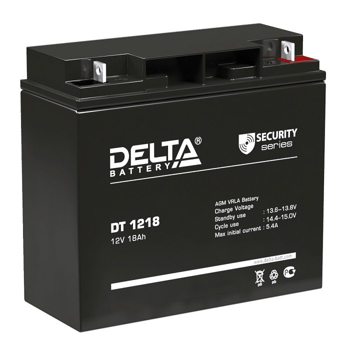 Свинцово-кислотный аккумулятор Delta DT 1218