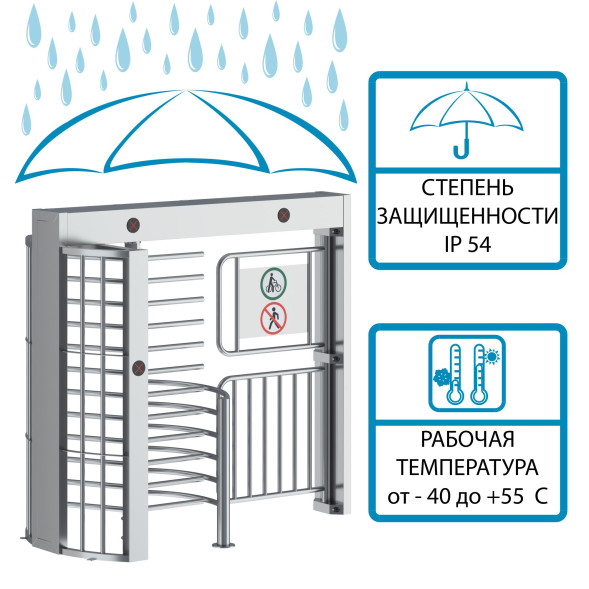 Турникет ПОЛНОРОСТОВОЙ БЛОКПОСТ СТ 3 серия СПЕКТР Z