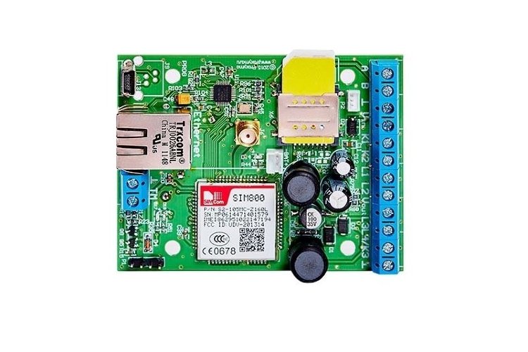 Устройство оконечное объектовое приемно-контрольное c GSM и LAN коммуникаторами S400L-2GSM-RJ-B "Нано LAN" RJ-45