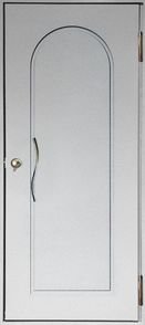 Техническая однопольная дверь с выдавленным рисунком